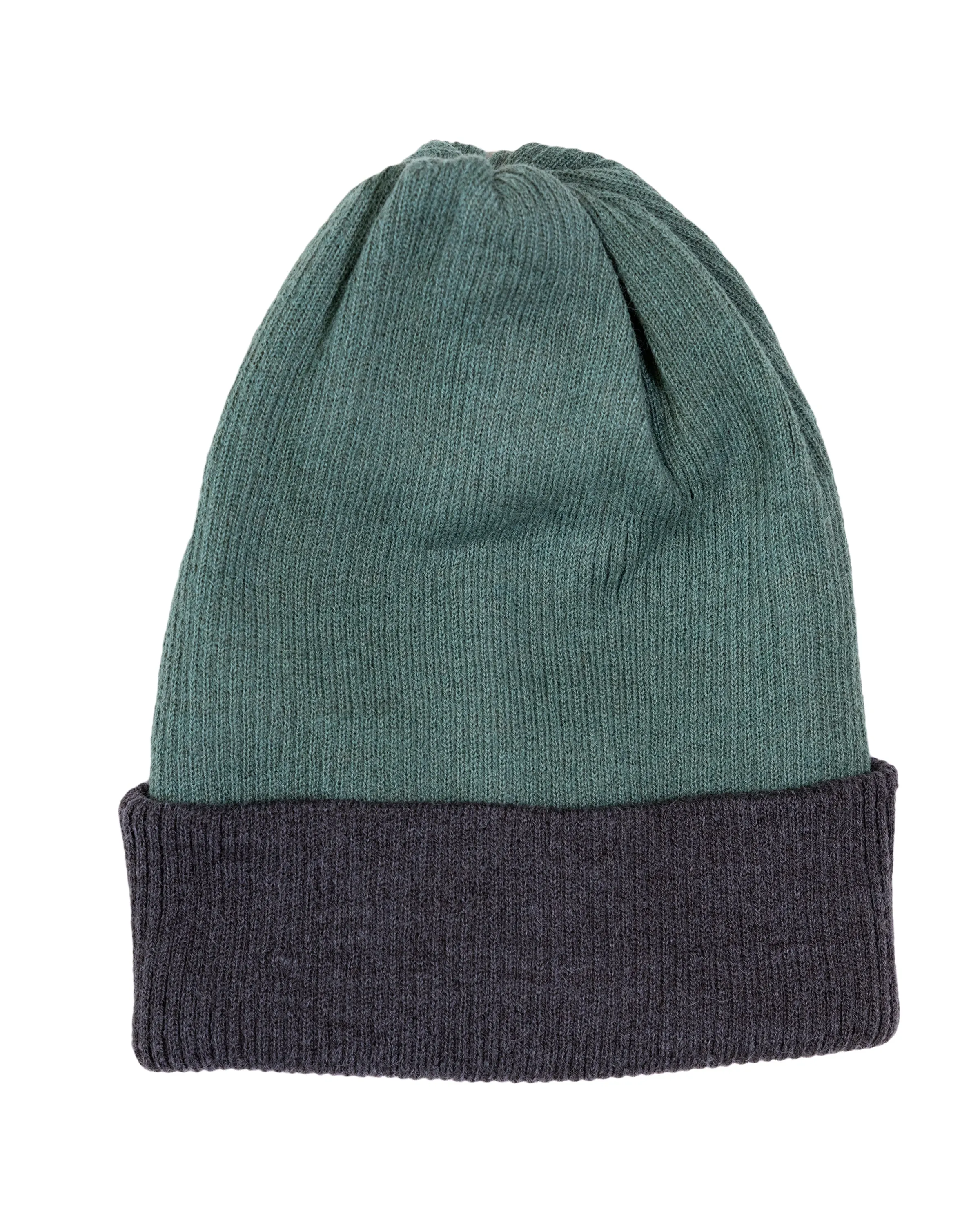 ALPACA RIBBED REVERSIBLE BEANIE