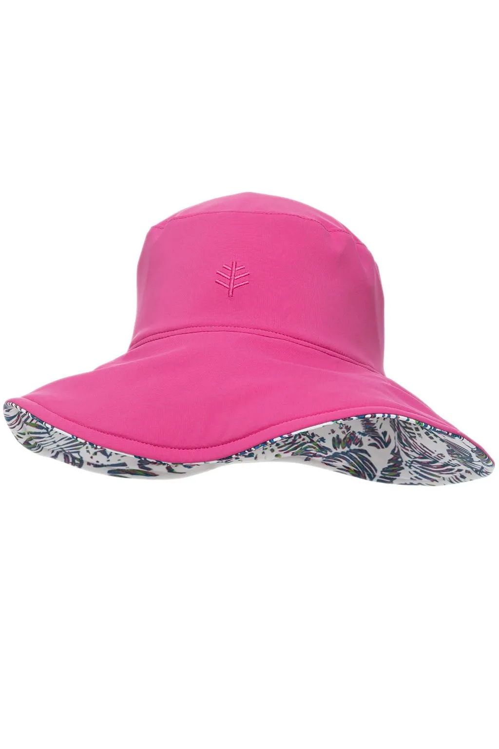 Ariel Reversible Pool Hat | Magnolia Pink Beach Leaves