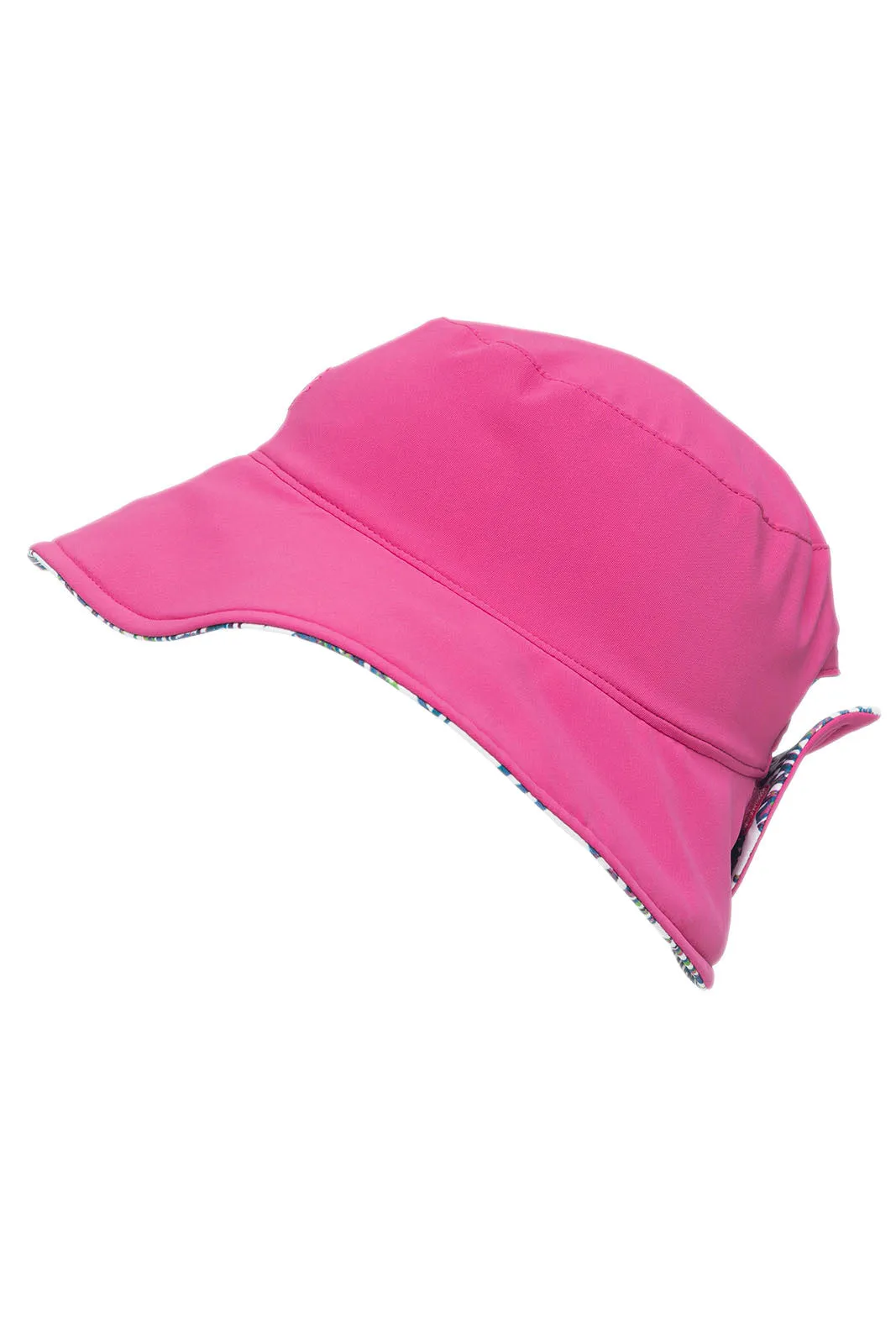 Ariel Reversible Pool Hat | Magnolia Pink Beach Leaves