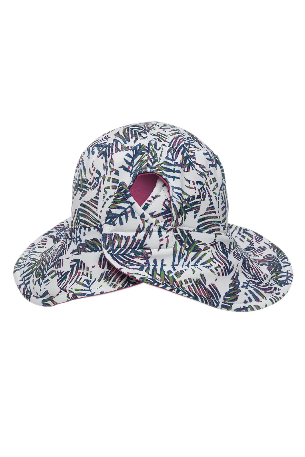 Ariel Reversible Pool Hat | Magnolia Pink Beach Leaves