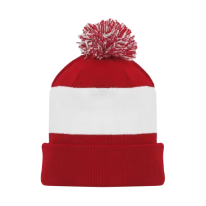 Athletic Knit (AK) A1830-202 Detroit Red Hockey Toque/Beanie