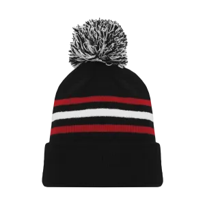 Athletic Knit (AK) A1830A-614 Adult Chicago Black Hockey Toque/Beanie