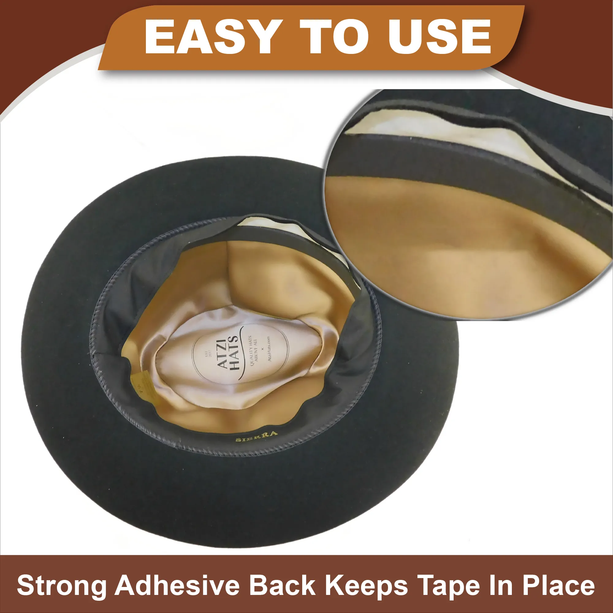 Atzi Hats Premium Hat Sizing Tape - 5 Feet