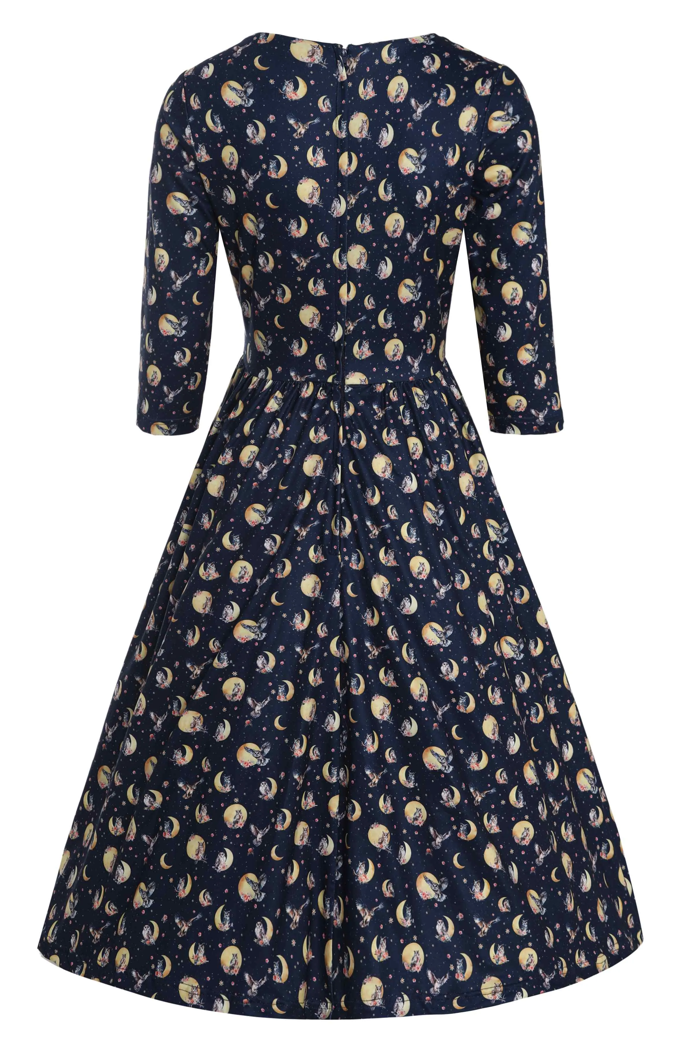 Billie Navy Blue Night Owl Dress