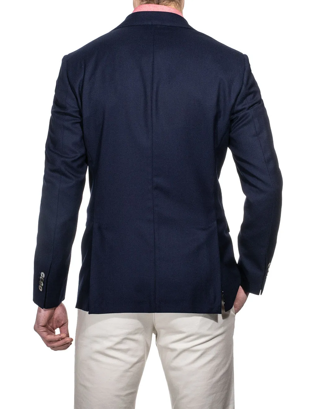 Birdseye Half Lined Jacket Navy