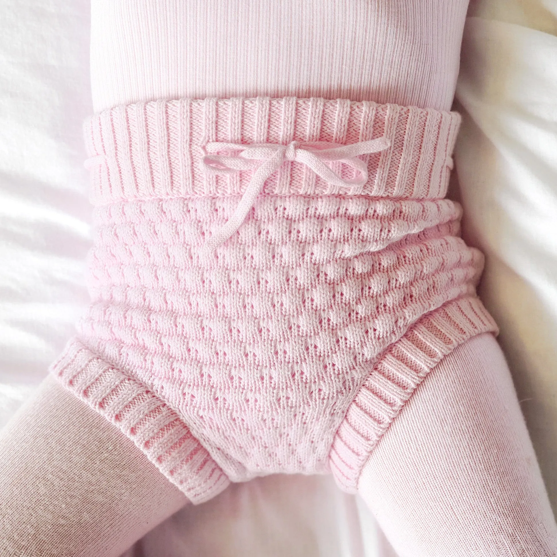 Bubble Knit Bloomers - Ballerina Pink