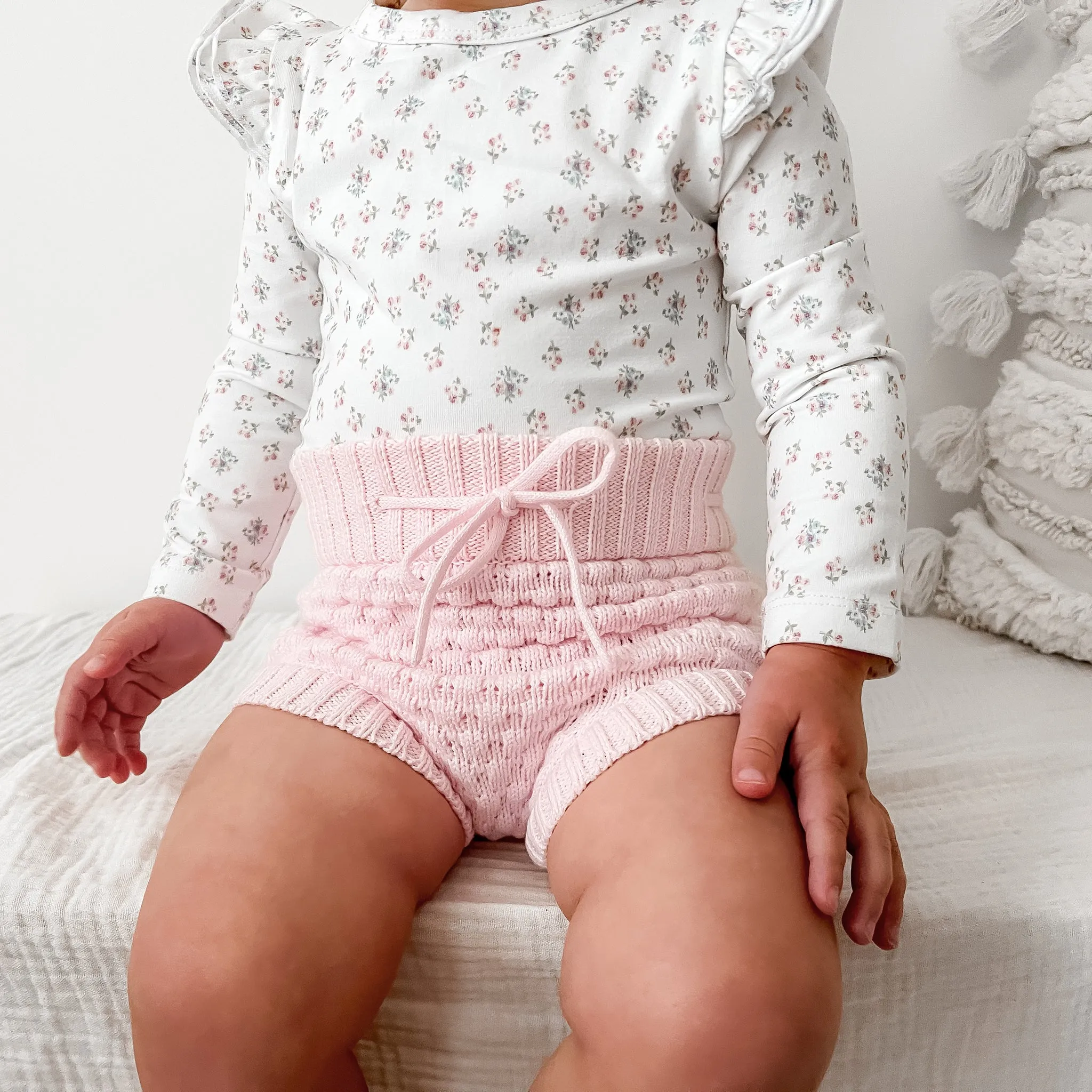 Bubble Knit Bloomers - Ballerina Pink