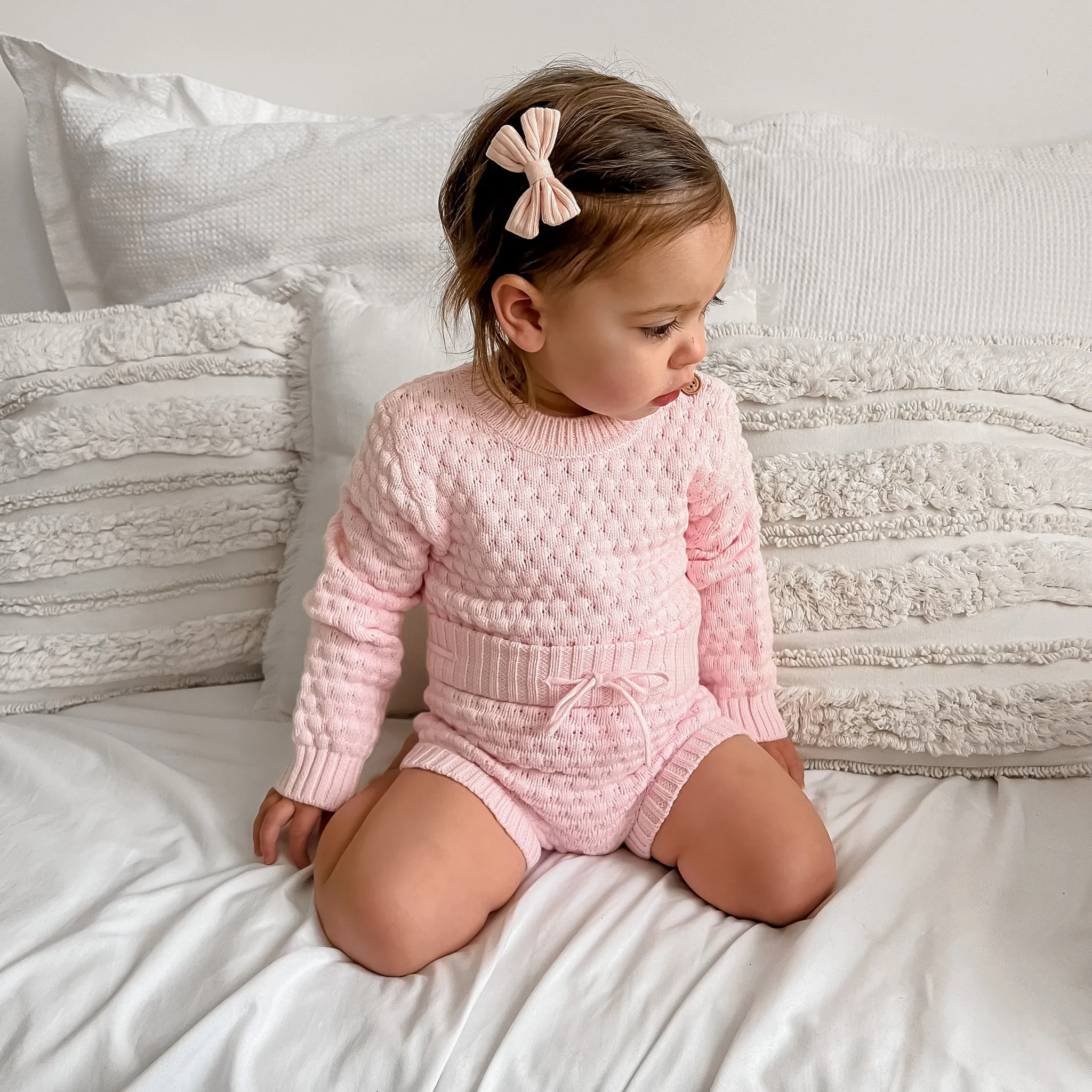 Bubble Knit Bloomers - Ballerina Pink