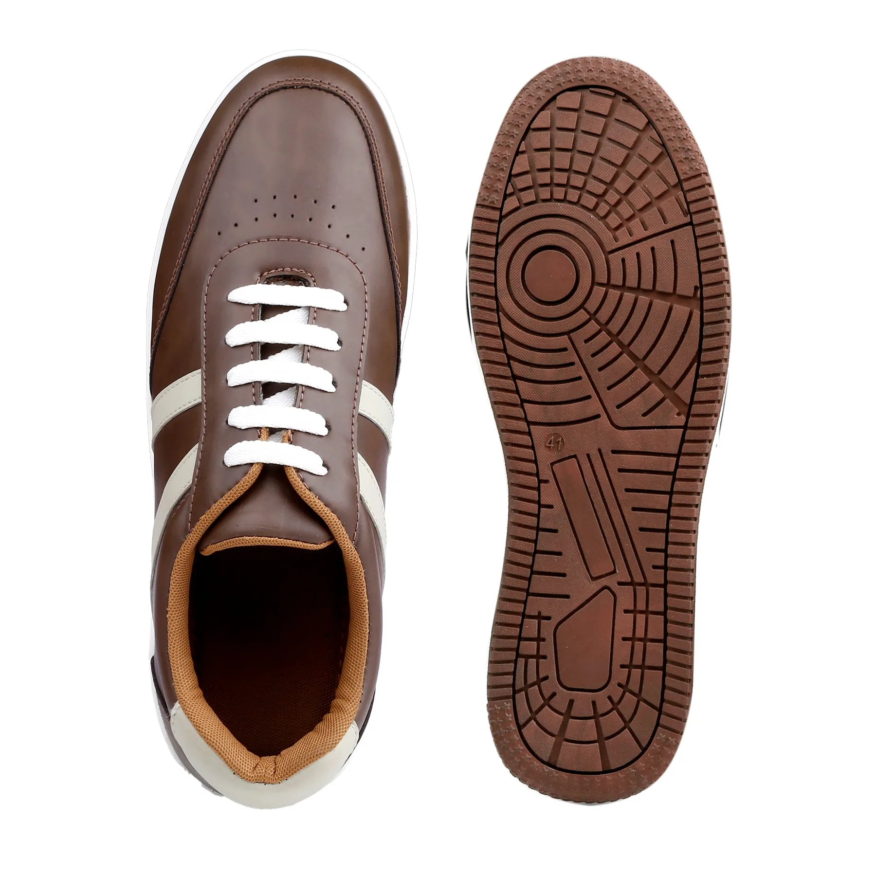 Bxxy's Ultra Comfortable Striped Lace-up Shoes for Men