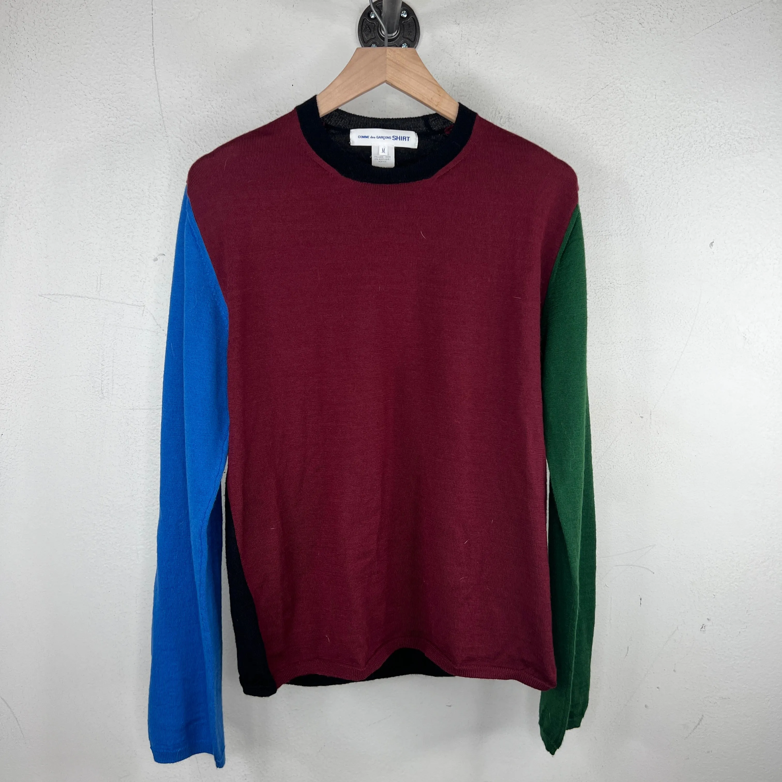 CDG Wool Colorblock Sweater