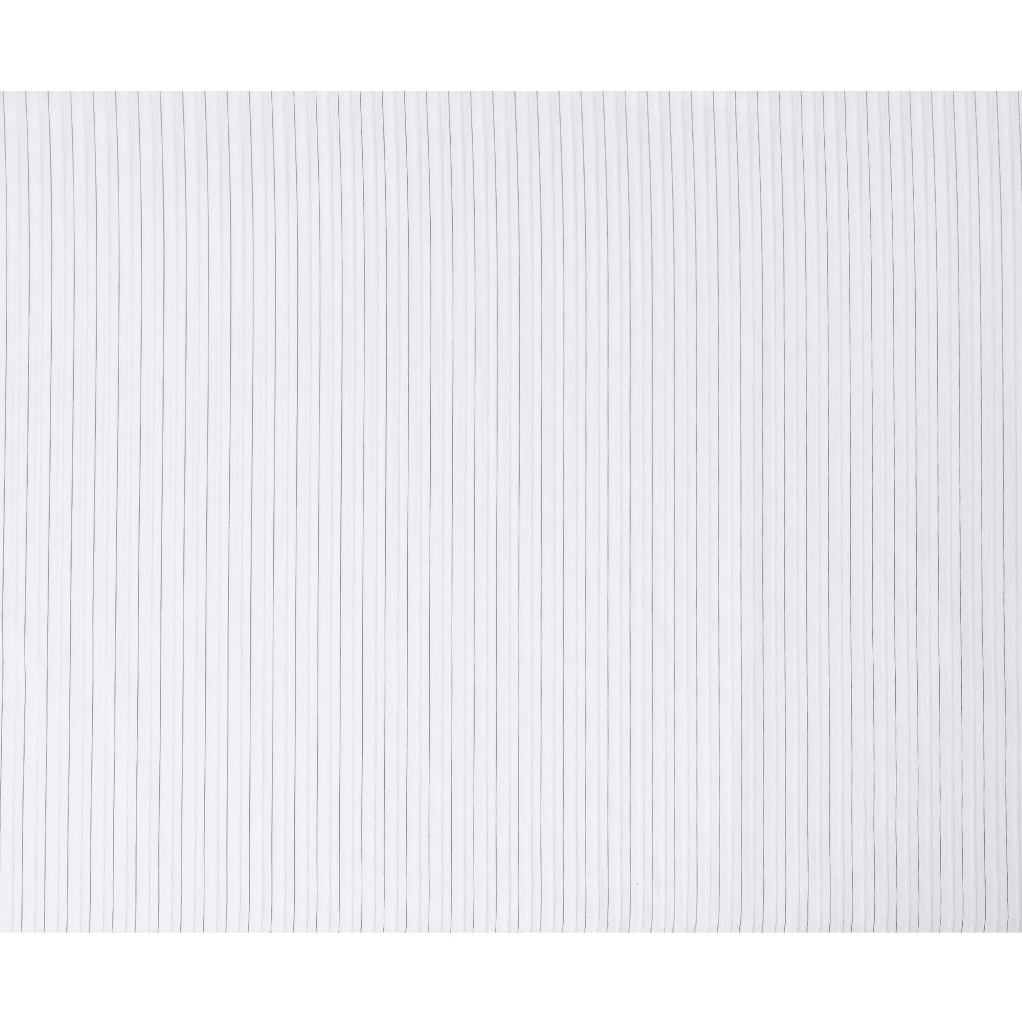 Classic White 100% Cotton Tuxedo Shirting Fabric with Fine Pinstripes, 150 cm Width, Made in Switzerland-D20467