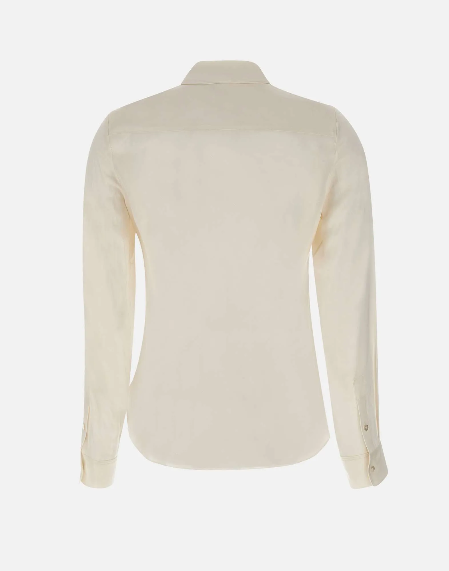 Classic White Silk Shirt for Women