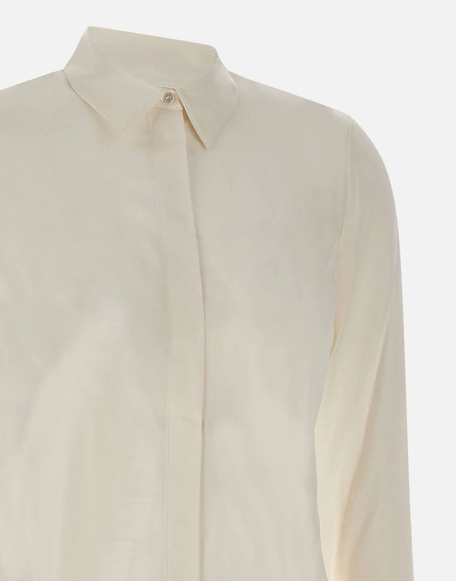 Classic White Silk Shirt for Women