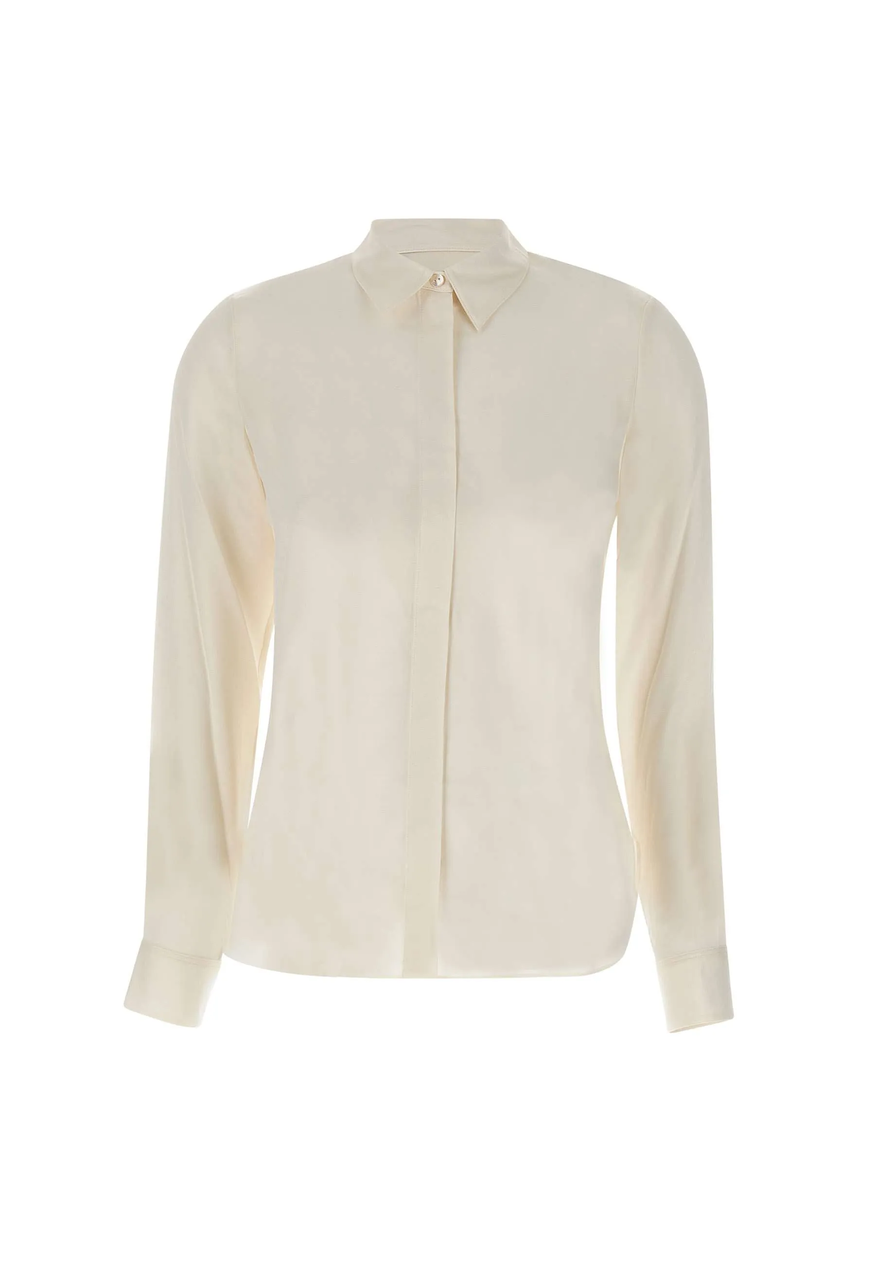 Classic White Silk Shirt for Women