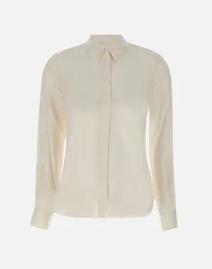 Classic White Silk Shirt for Women