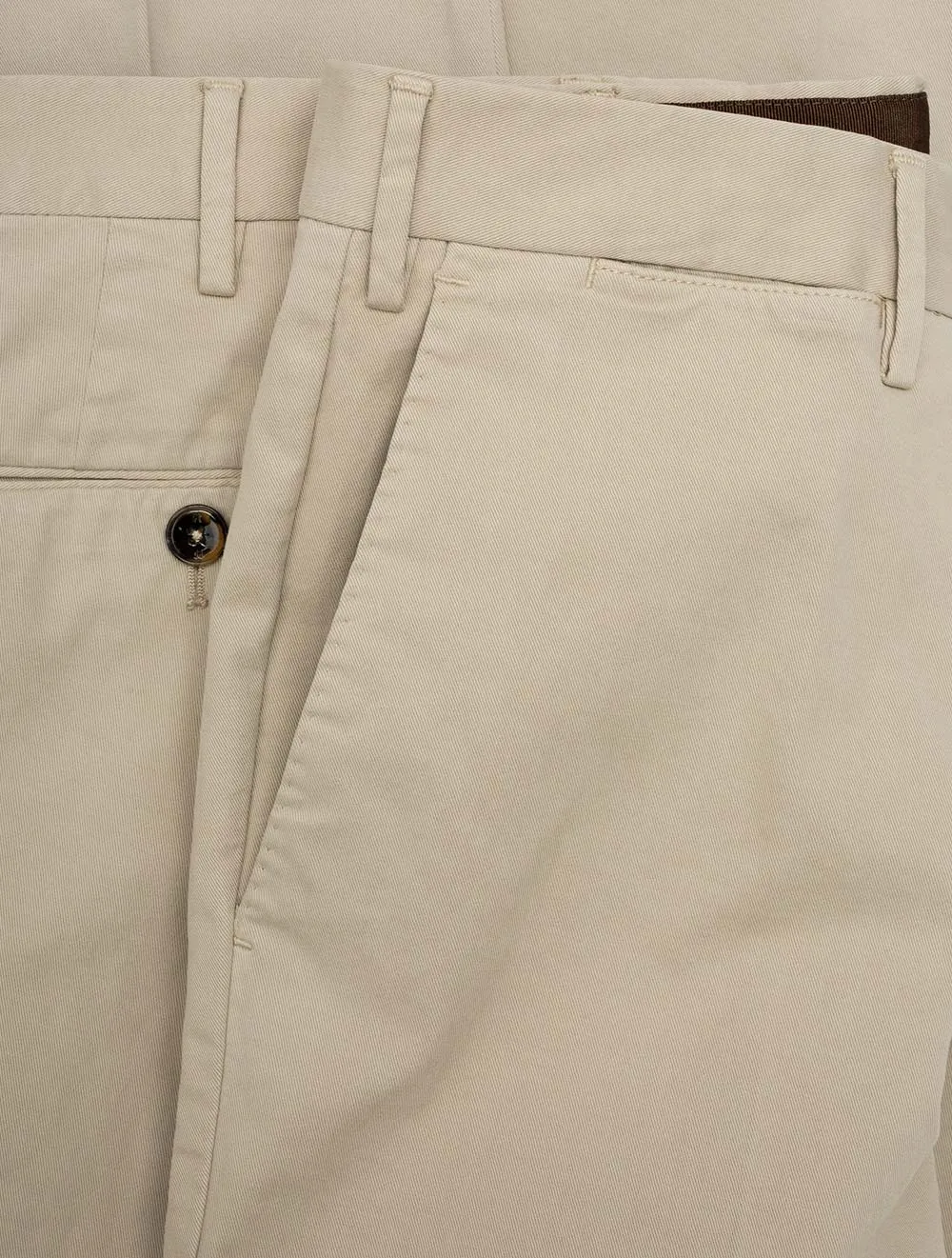 Cotton Chino Trouser Beige