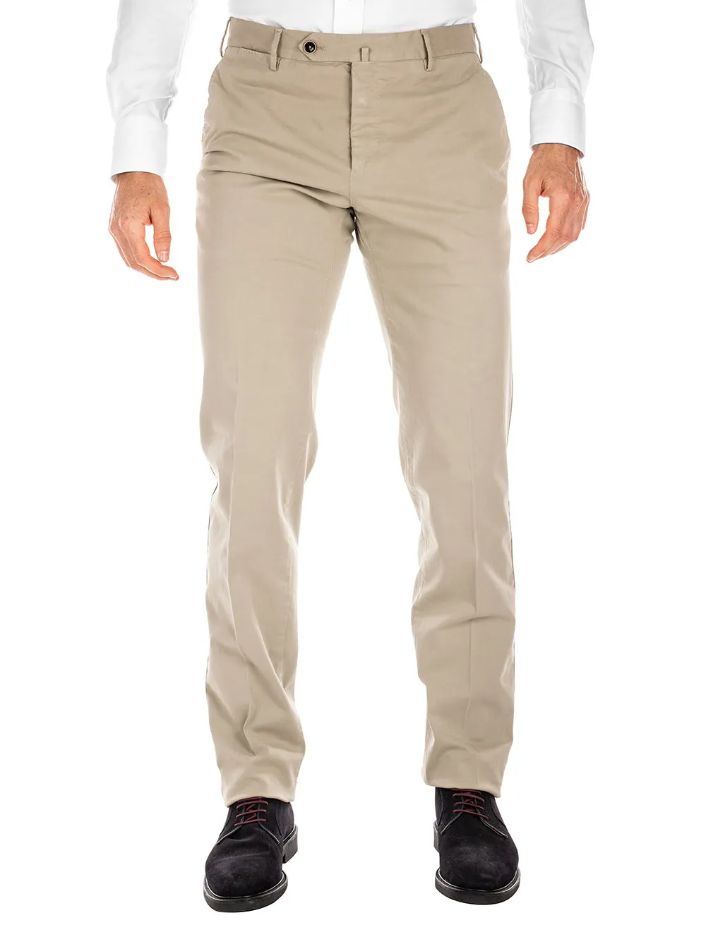 Cotton Trousers Beige