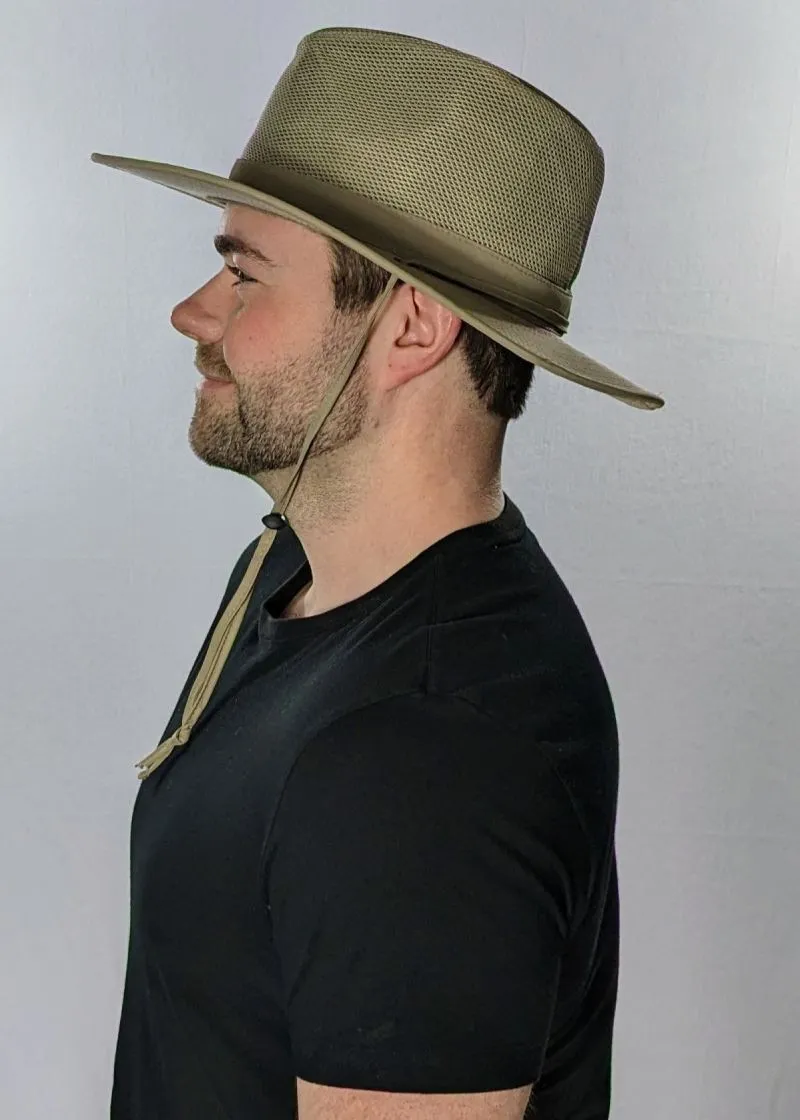 Crushable Safari Large Head Mens Hat Breathable