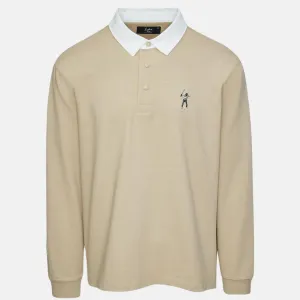 Eastside Golf Long Sleeve Pale Khaki Rugby Shirt