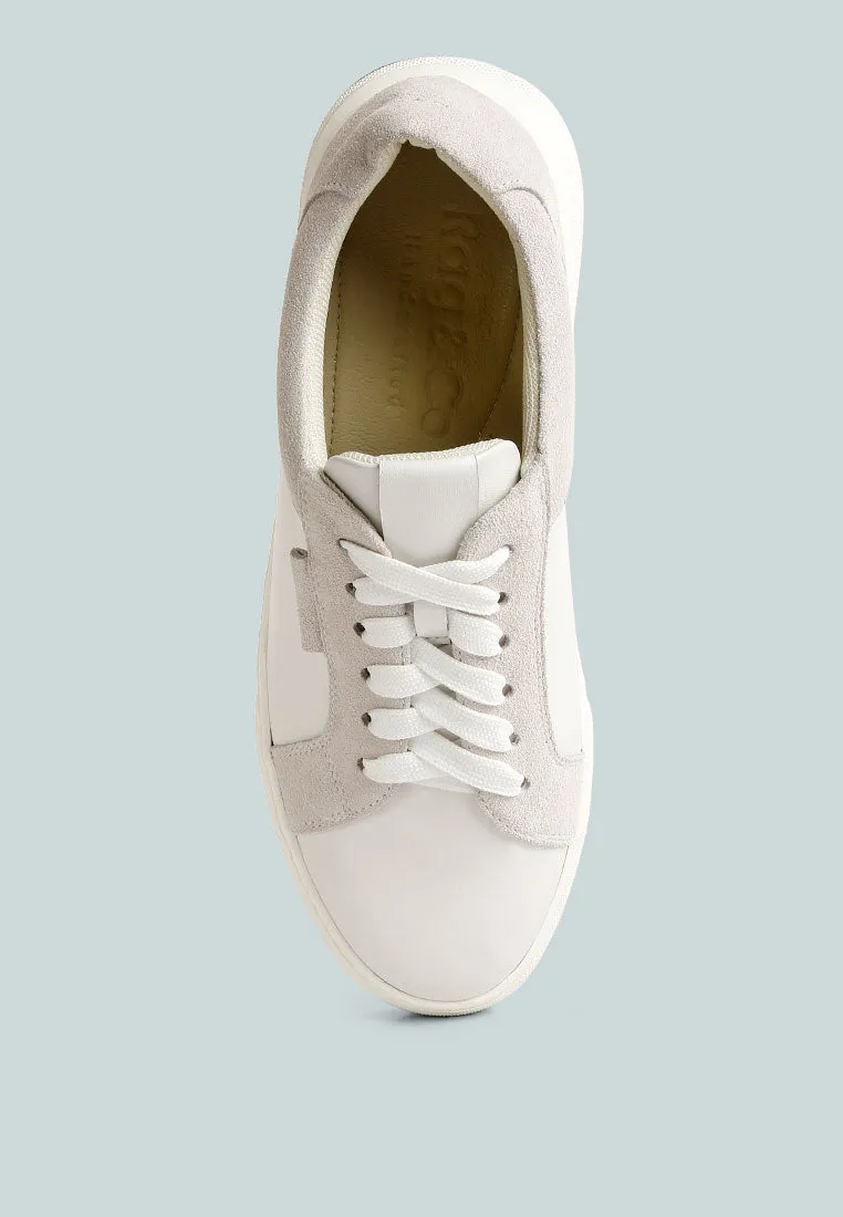 Endler Color Block Leather Sneakers