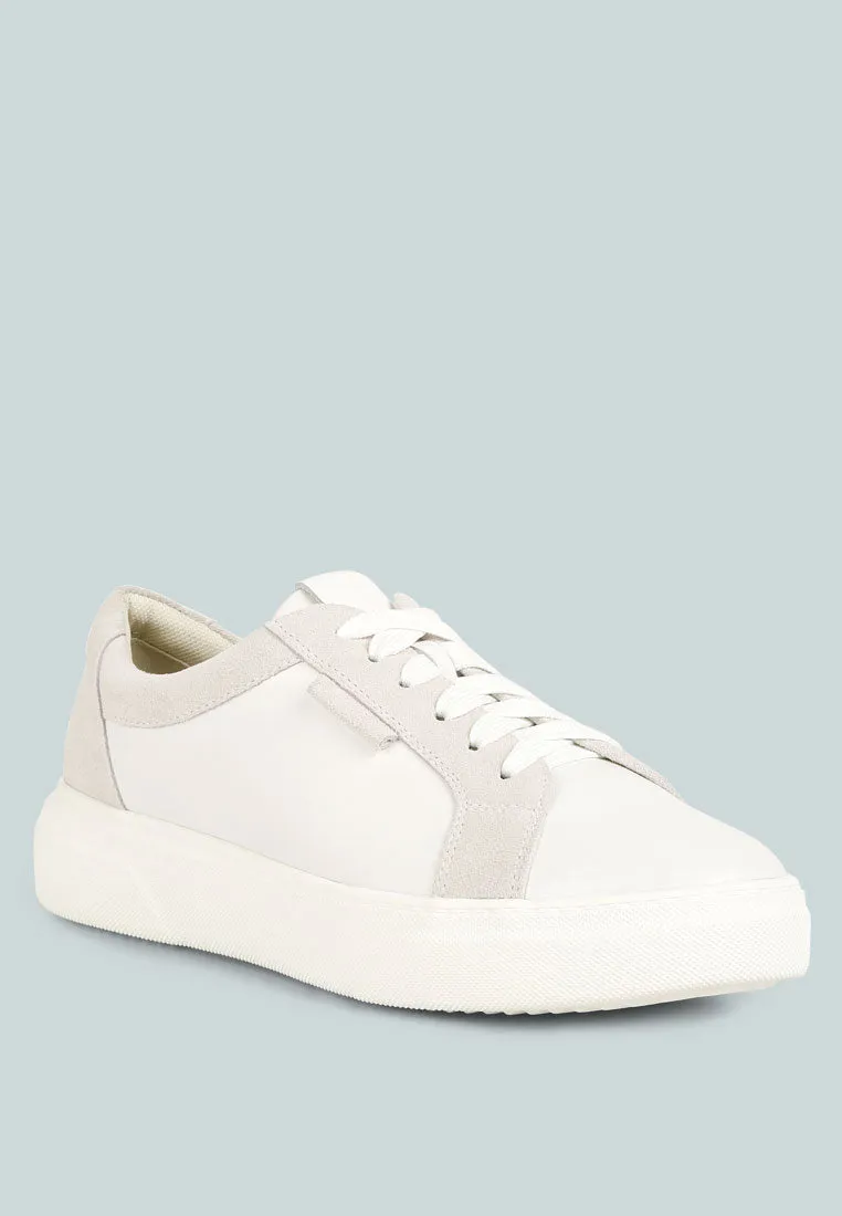 Endler Color Block Leather Sneakers