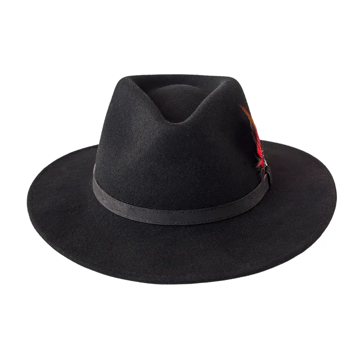 GC Hats Dalby Felt Fedora - Black