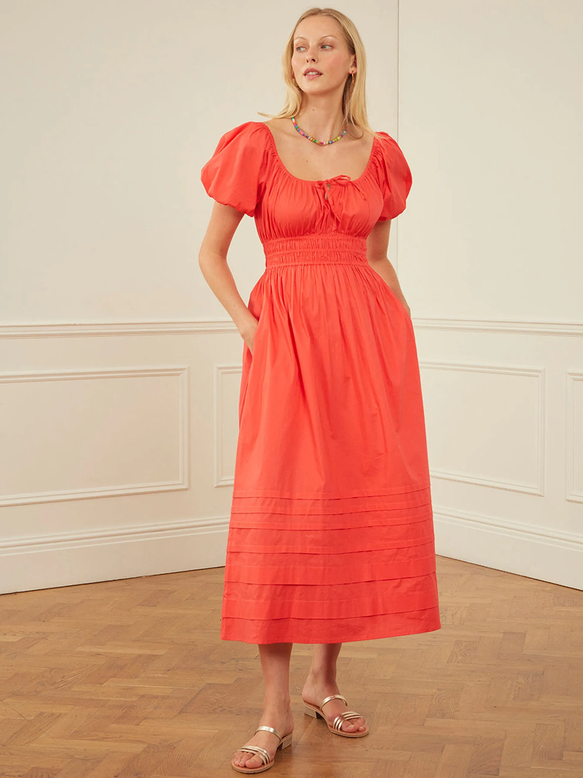 Geranium poplin katie dress