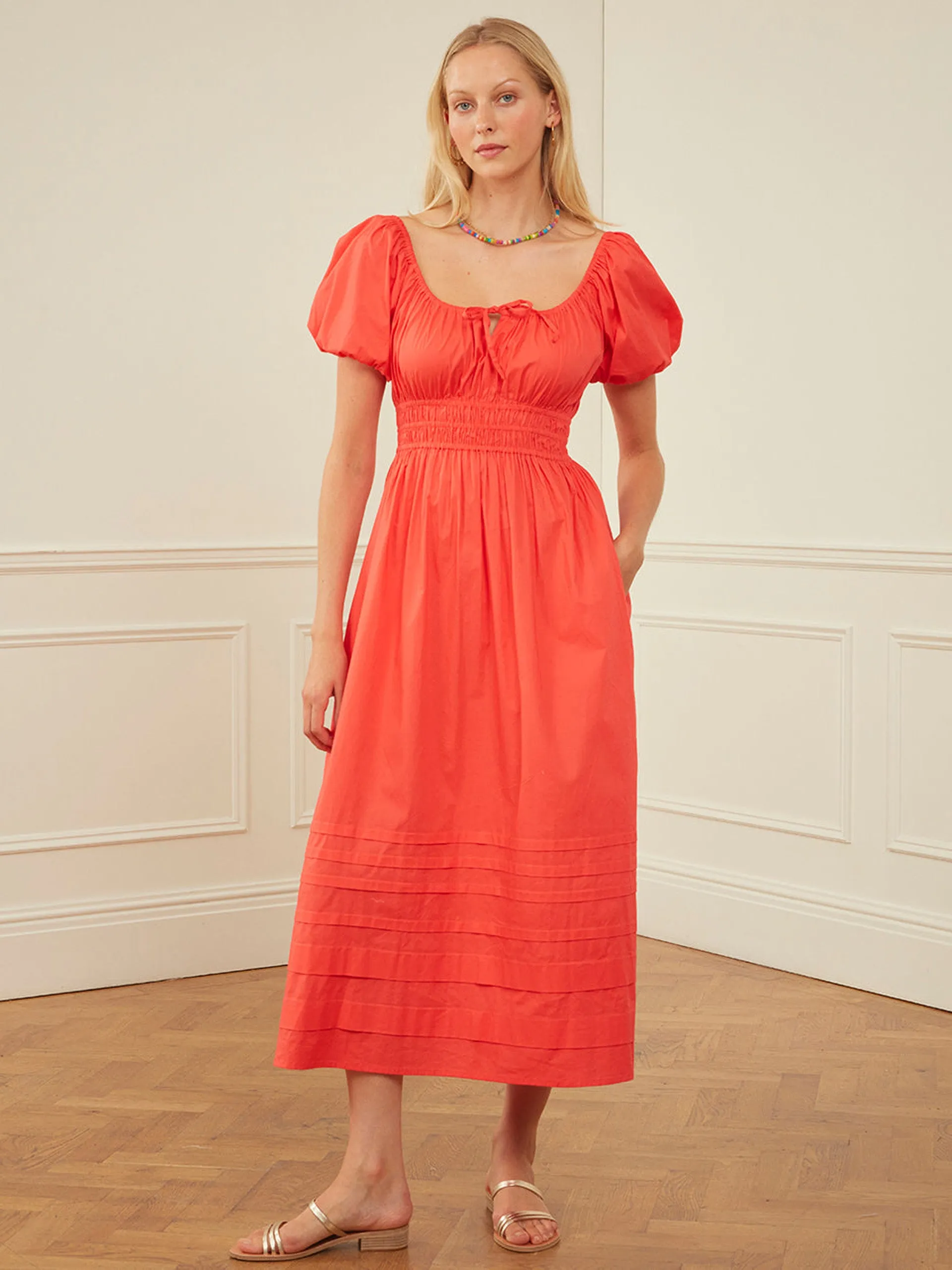 Geranium poplin katie dress