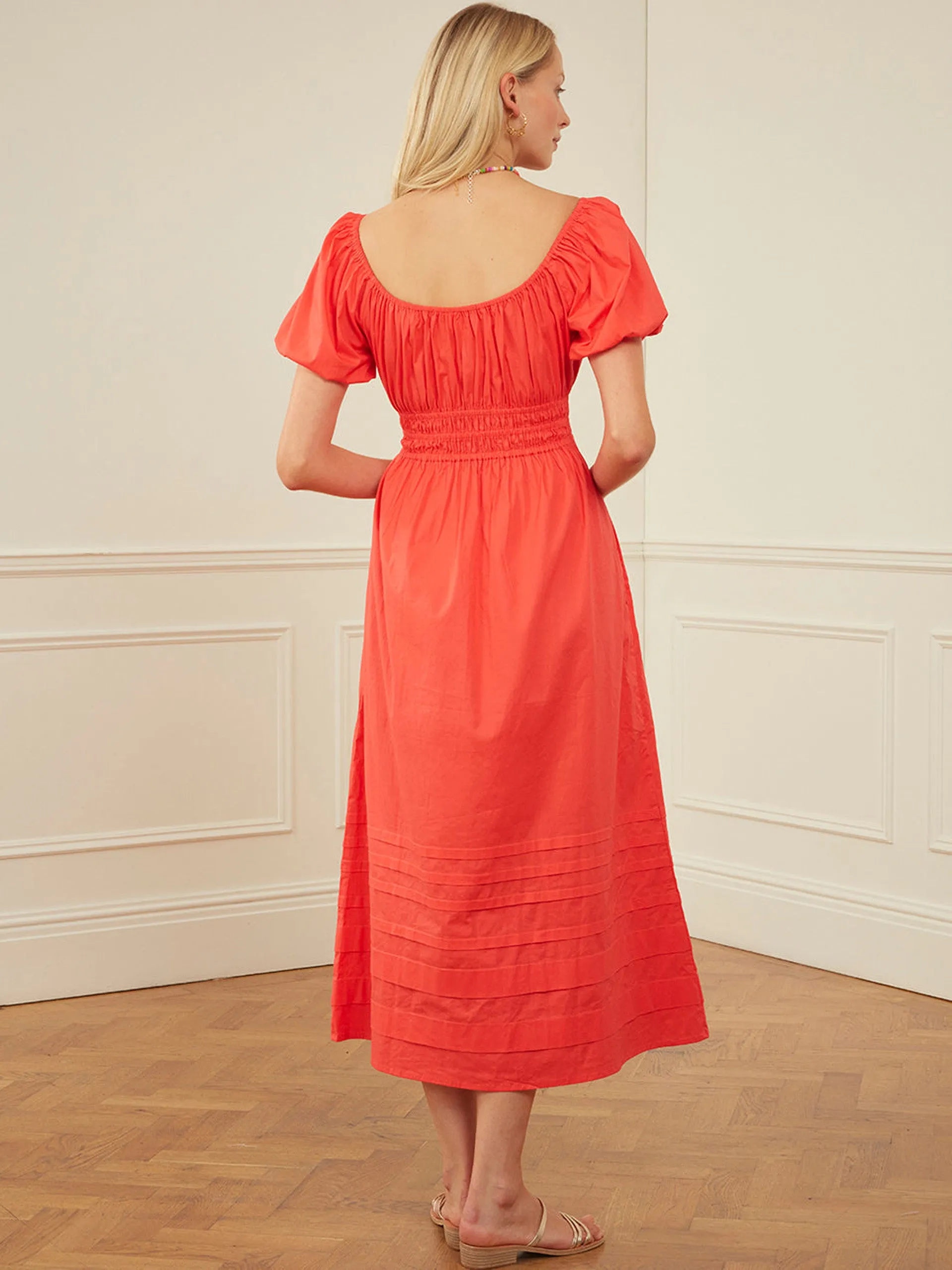 Geranium poplin katie dress