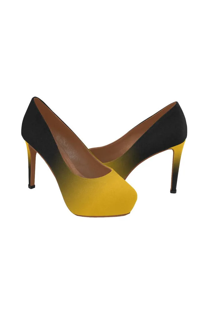 Golden Gradient Women's High Heels