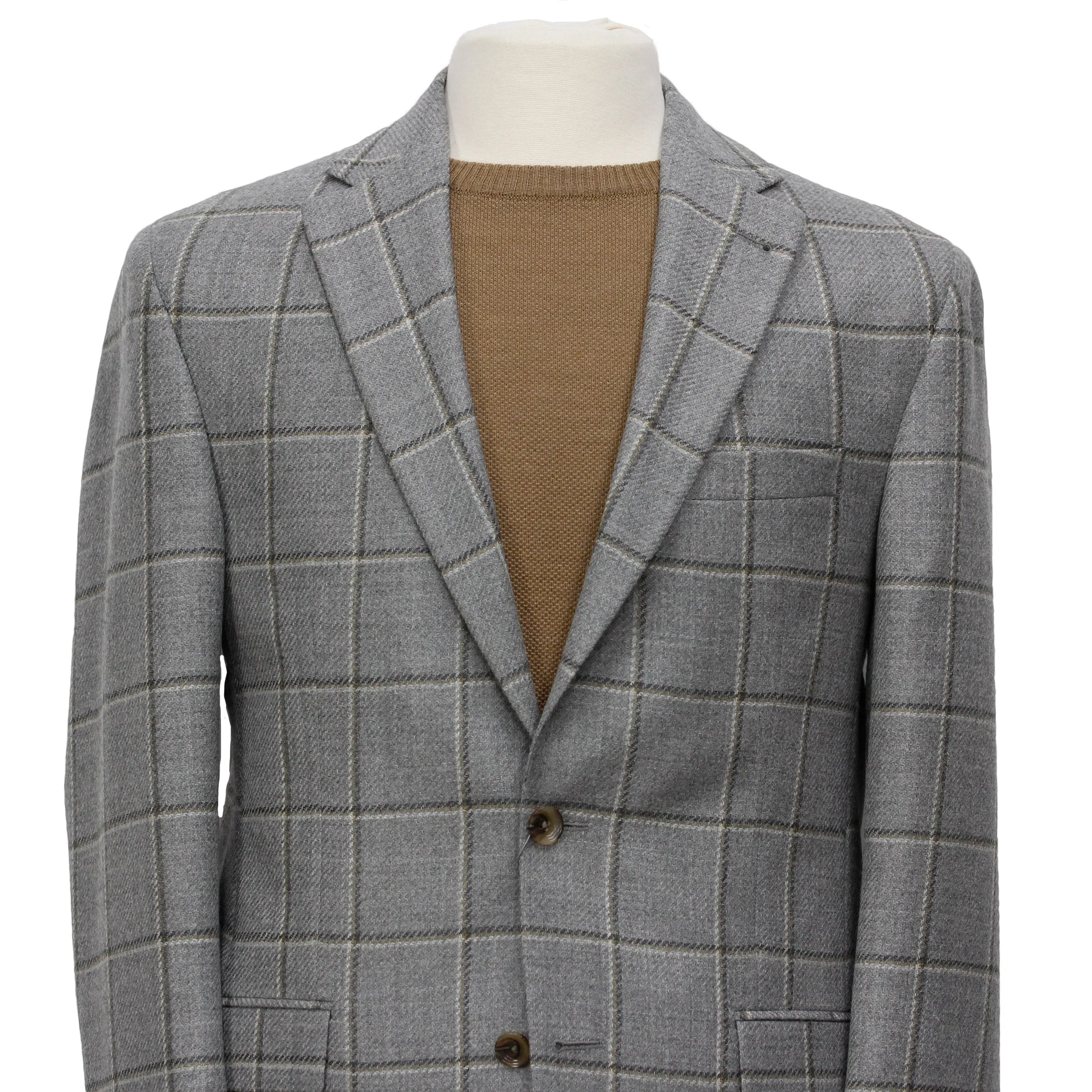 Gray Check Unconstructed Midland Contemporary Fit Sport Jacket - Jack Victor