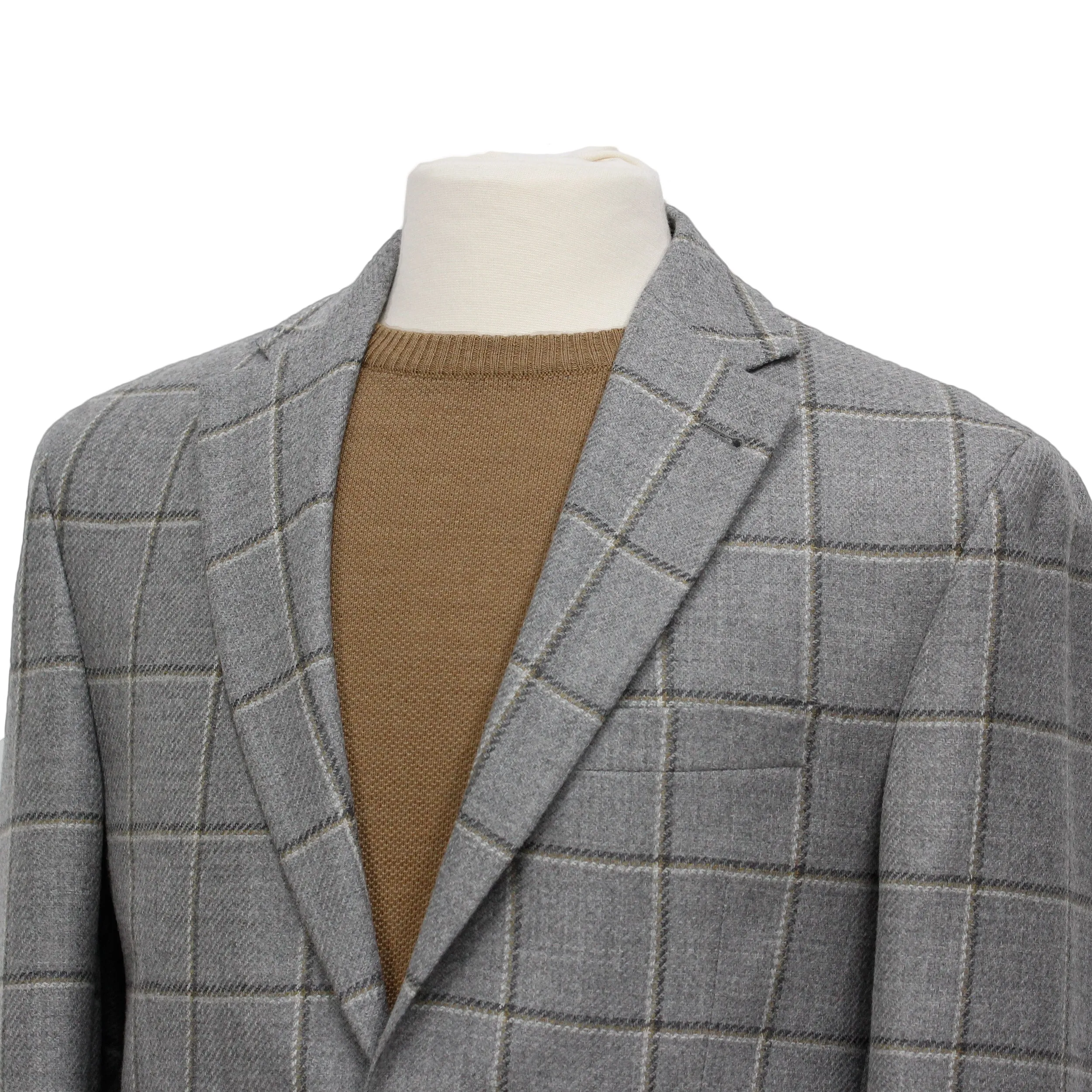 Gray Check Unconstructed Midland Contemporary Fit Sport Jacket - Jack Victor