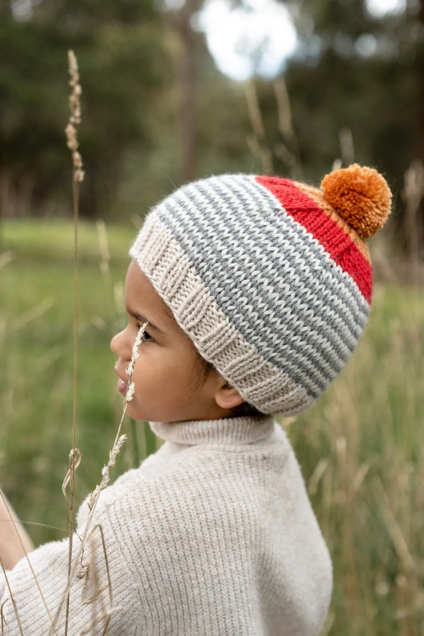 Horizon Beanie Grey Stripe