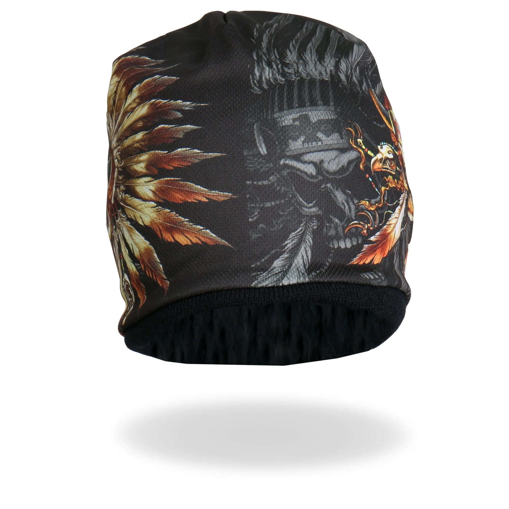 Hot Leathers KHC1024 Sublimated Indian Skull Beanie