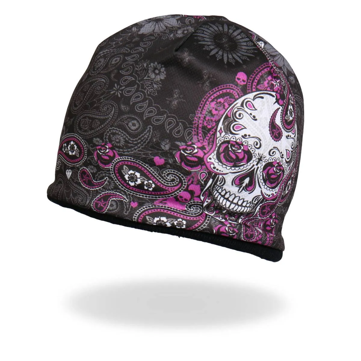 Hot Leathers KHC1030 Sublimated Sugar Paisley 2 Beanie