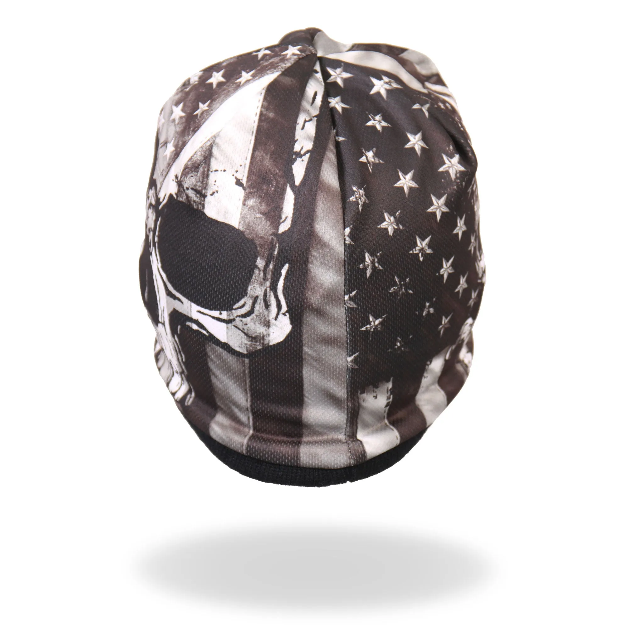 Hot Leathers KHC1033 Flag Skull Sublimated Beanie