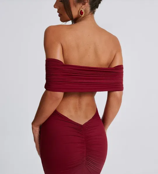 Kate - Off shoulder flattering dress