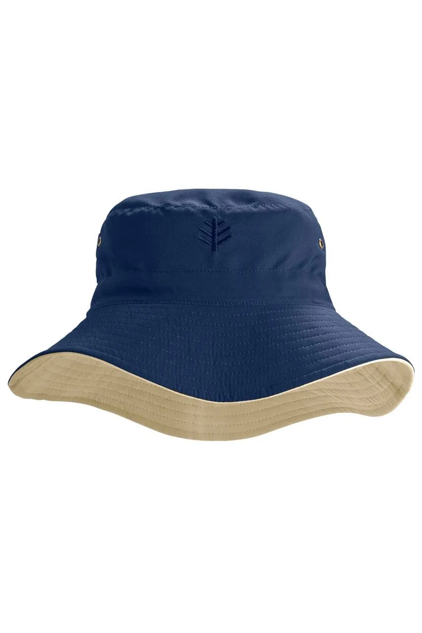 Landon Reversible Bucket Hat | Tan/Navy