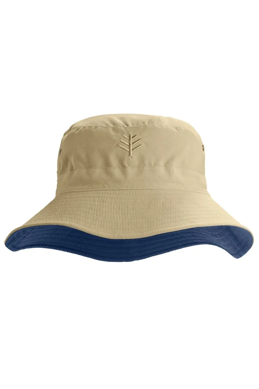 Landon Reversible Bucket Hat | Tan/Navy