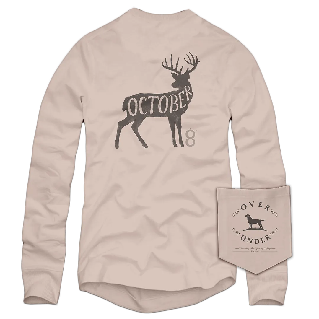 L/S October Whitetail T-Shirt Barley