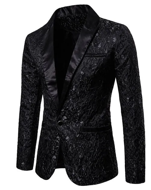 Men's Stylish Luxury Casual Vintage Paisley Blazer