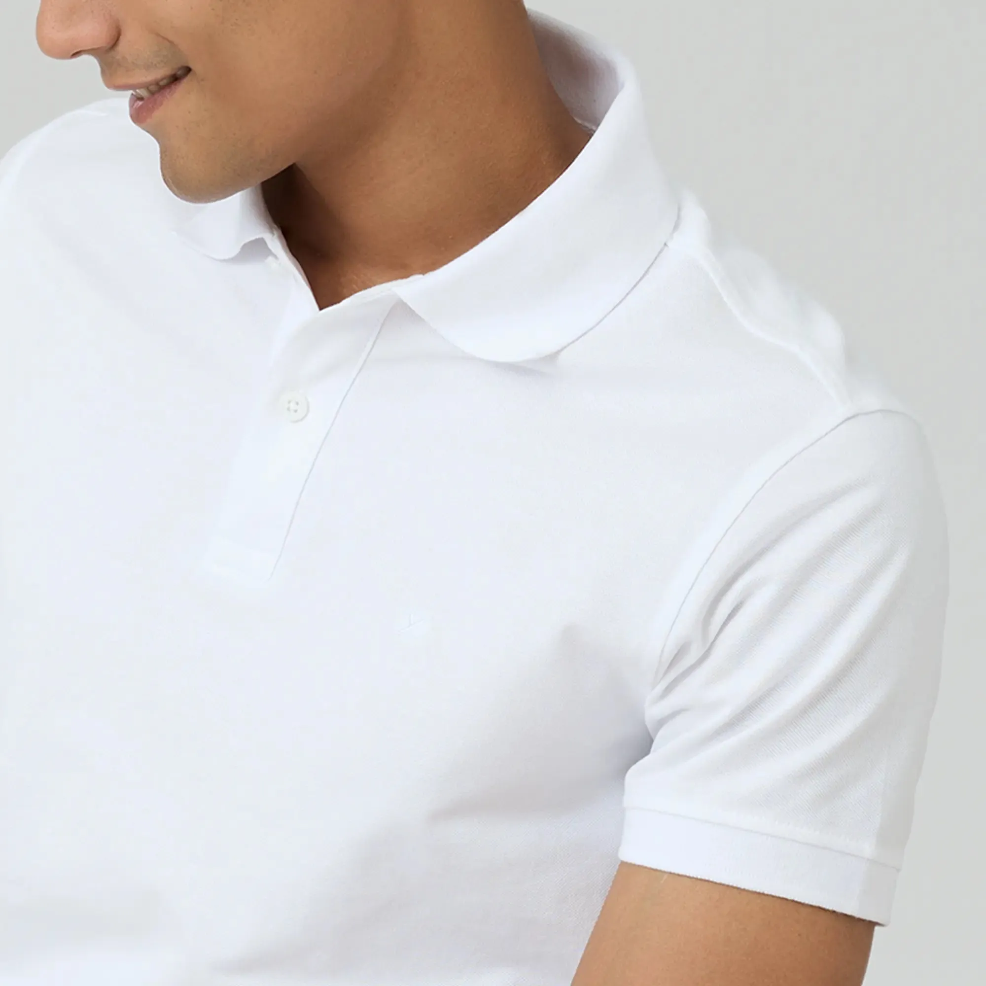 Nova Combed Cotton Polo T-shirts Polar White