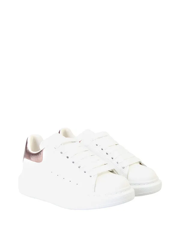 Oversize white/gold/pink sneakers