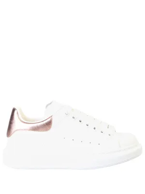 Oversize white/gold/pink sneakers