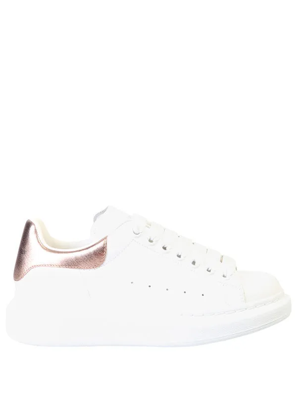 Oversize white/gold/pink sneakers