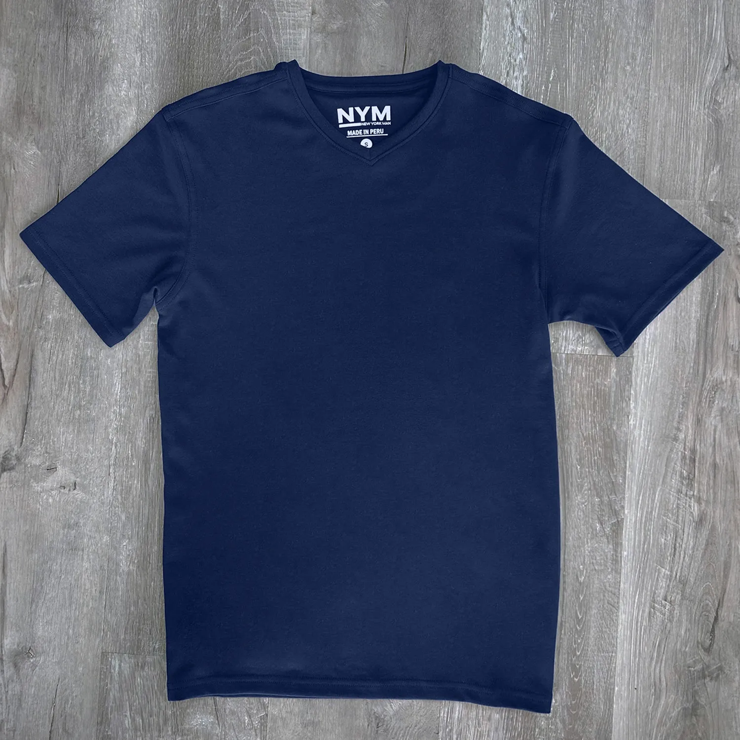 Pima Cotton V-Neck T-Shirt by NYM