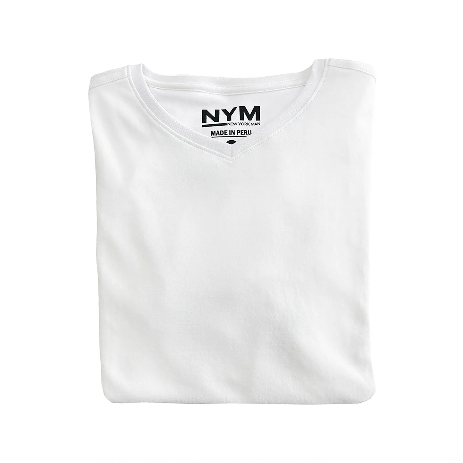 Pima Cotton V-Neck T-Shirt by NYM