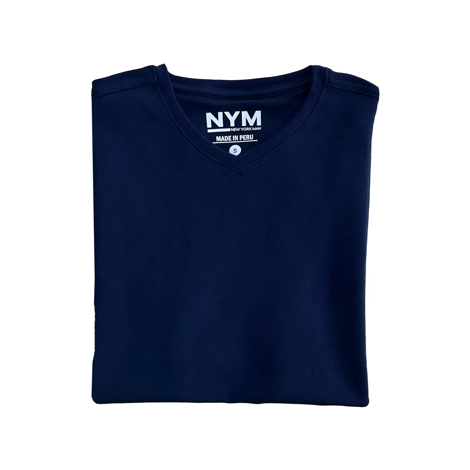 Pima Cotton V-Neck T-Shirt by NYM