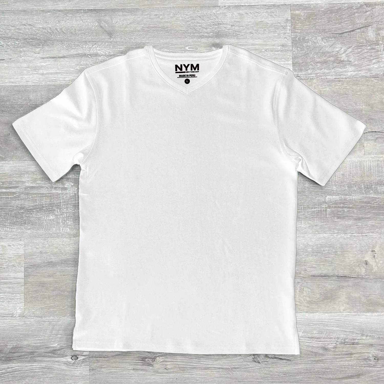 Pima Cotton V-Neck T-Shirt by NYM