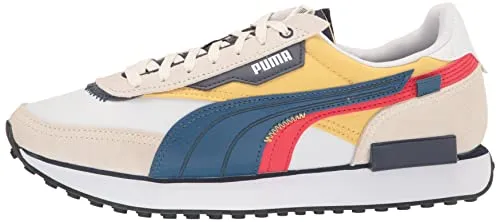 PUMA Men's Future Rider Sneaker, White-Sailing Blue, 10